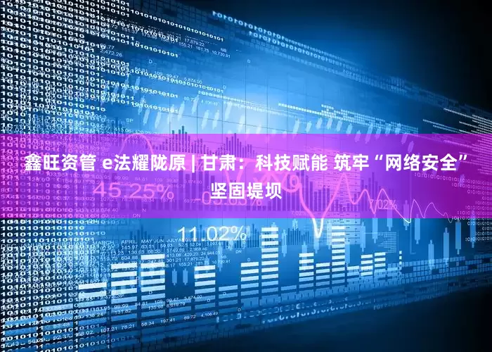 鑫旺资管 e法耀陇原 | 甘肃：科技赋能 筑牢“网络安全”坚固堤坝