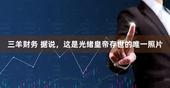 三羊财务 据说，这是光绪皇帝存世的唯一照片
